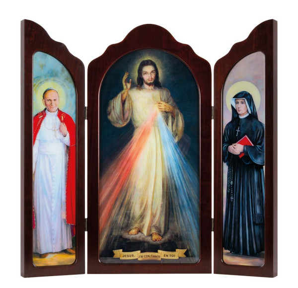 Tryptyk Miłosierdzie Boże (Istnieją różne modele – do kościoła, kaplicy, domu)