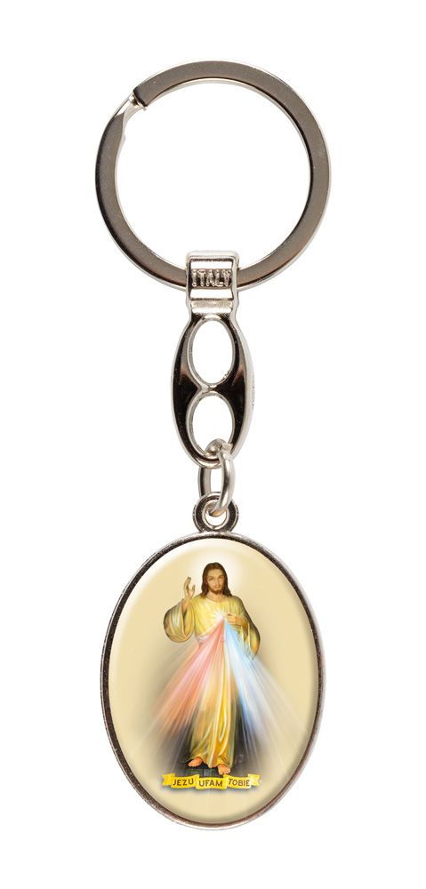 Zawieszka (brelok) do kluczy Miłosierdzie Boże