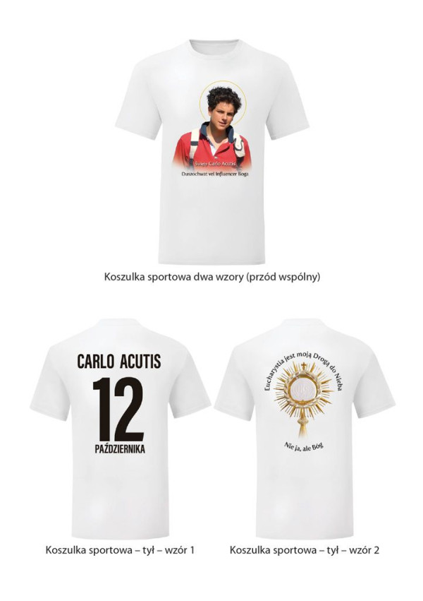 SANCTUS CARLO ACUTIS - DUSZOCHWAT - koszulka sportowa